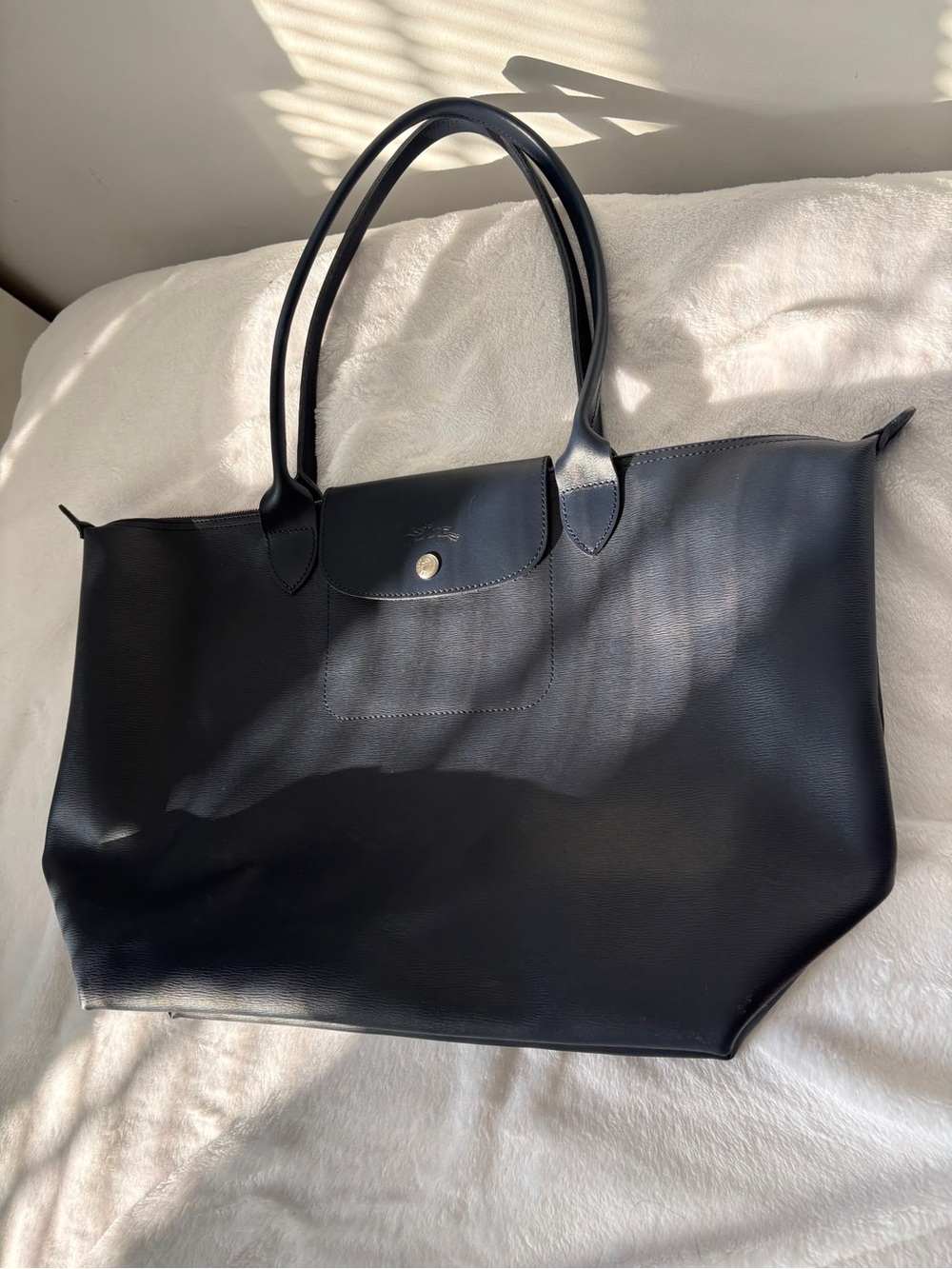 Longchamp Le Pliage City Large Tote in Leather